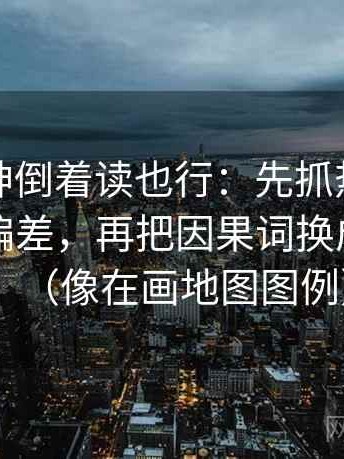 推特大神倒着读也行：先抓热度有没有放大偏差，再把因果词换成中性词（像在画地图图例）